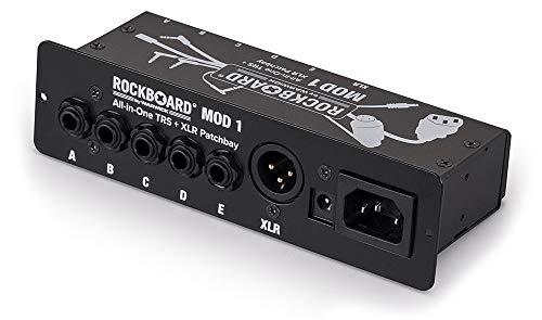 RockBoard MOD 1 V2 - All-in-One TRS & XLR, IEC & Barrel Patchbay