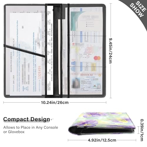 Organizador para coche de cuero miniatura 3