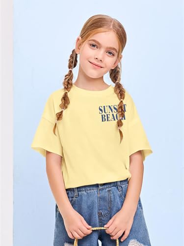 Image of Beach Shirts for Toddler Girls Oversized Beach Bum Shirt Summer Vacation Trip T-Shirts Casual Short Sleeve Tops