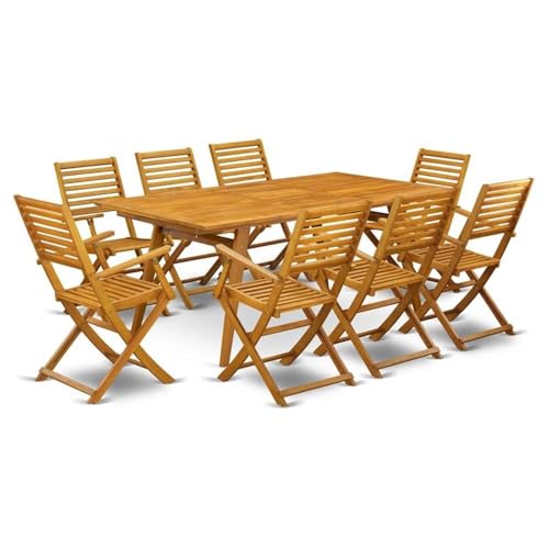 Pemberly Row 9-Piece Patio Dining Set