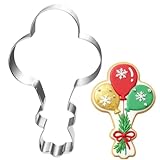 Auktosmn Balloon Cookie Cutter-4.5 Inch-Diswasher Safe-Metal Bunch Cookie Cutter Shape for Baking