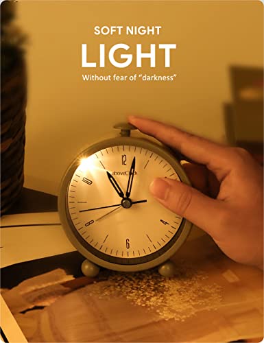 AboveClock Sveglia da Comodino Analogica, Sveglia