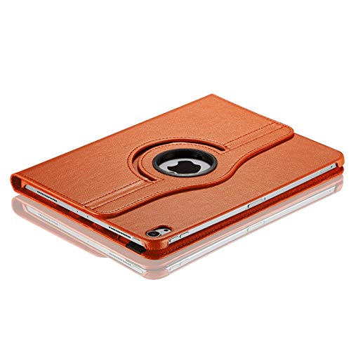 Aidashine Case for iPad Pro 12.9 Inch 2018, 360 Degree Rotating Smart Leather Swivel Case with Auto Sleep/Wake for iPad Pro 12.9" 2018(3rd Gen),Orange