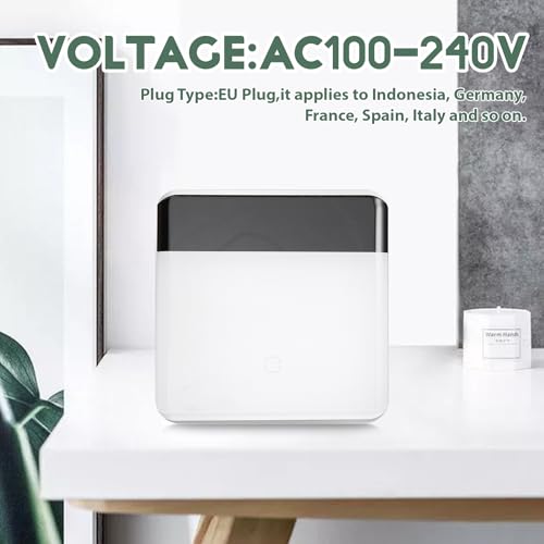 Interrupteur tactile Tuya Zigbee 3.0 commande LED verre blanc EU Plux - 2