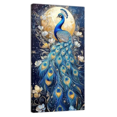 ZQQART Peacock Wall Art Beautiful Peacock Feather Canvas Prints P...