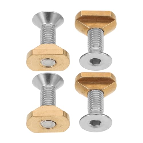 GRIRIW Messing T-Nuts mit Sechskantschrauben Hydrofoil Montage Schrauben für Wing Foil Board und Sup Foil Surfboard Zubehör Korrosionsbeständige Schrauben Muttern für Wassersport