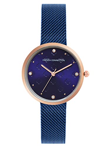 French Connection Analog Blue Dial Womens Watch-FCN00040C (B0BN66MBRP) Amazon Price History, Amazon Price Tracker