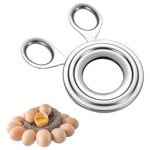 SGERUFZ Ouvre-Oeuf en Acier Inoxydable Cover