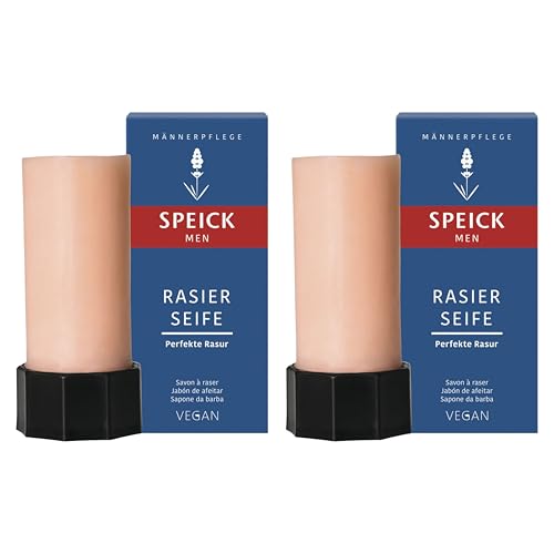 Speick Shaving Soap Stick 50g (Pack of 2), Shaving Stick For men, Normal And Sensitive Skin, Shaving Soap For Men