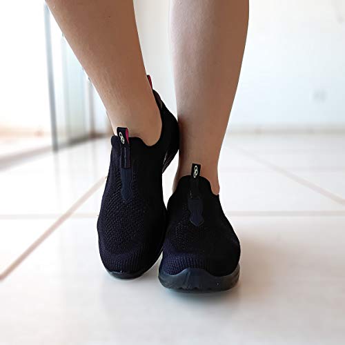 Tenis Olympikus Feminino Ultraleve Caminhada Cor:Preto;Tamanho:41;Gênero:Feminino