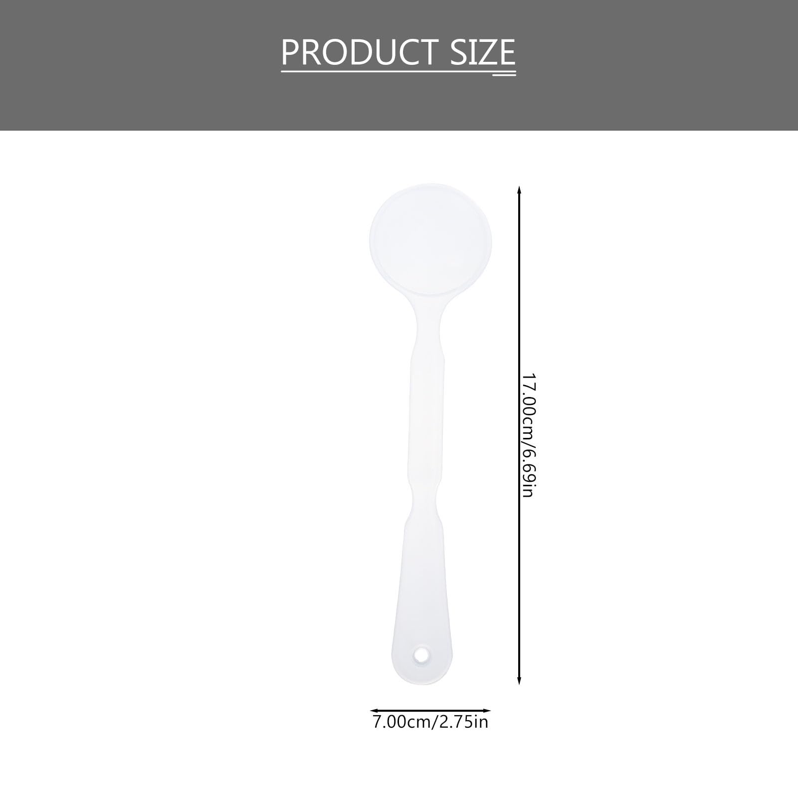 Exceart Occluseur oculaire portable professionnel en plastique blanc satiné pour test de vision