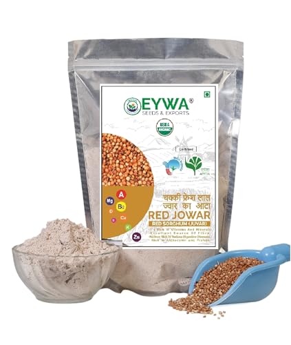 Image of Eywa Seeds & Exports Pvt Ltd Organic Red Sorghum Flour(2 Kg) /Red Cholam /Jowar /Jonna /Jola For Eating & Cooking|Produce Of India From Organic Farms