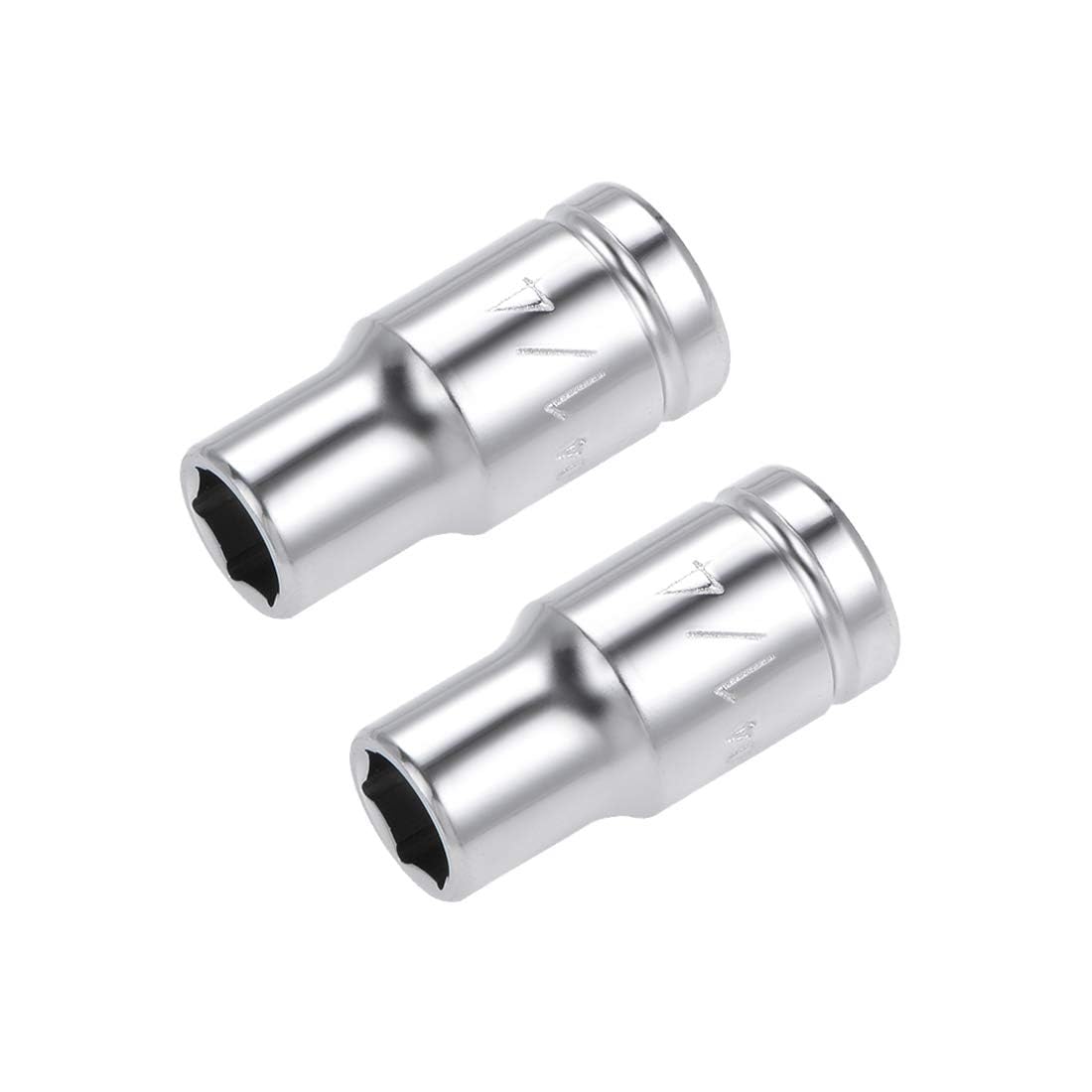 TOP-VIGOR 2Pcs 1/4-inch Drive 5/16-inch 6-Point Shallow Socket, Cr-V Drive Socket for Auto Repairing and Household