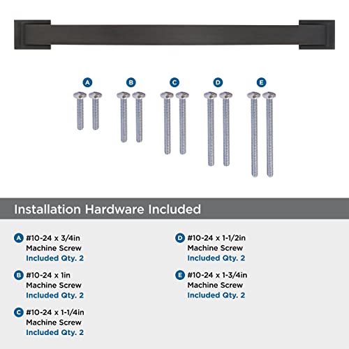 Image of Amerock | Appliance Pull | Oil Rubbed Bronze | 12 inch (305 mm) Center to Center | Candler | 1 Pack | Drawer Pull | Drawer Handle | Cabinet Hardware
