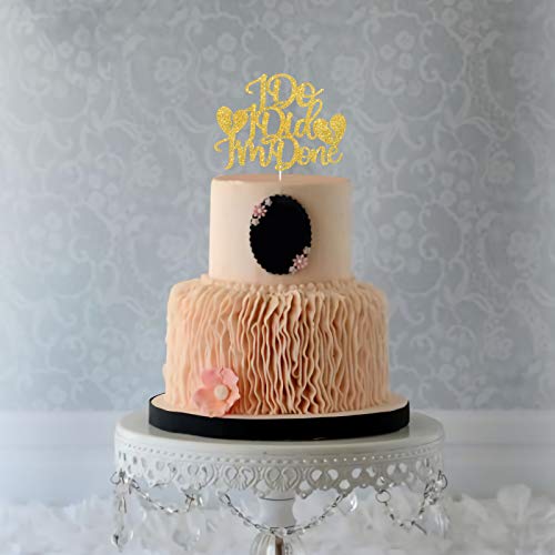 I Do I Did I Am Done Cake Topper - Farewell ,Divorce Party Decorations - Single Af, Good Bye Party Cake Topper (Double Sided Gold Glitter） #TOP5