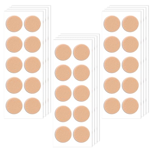 Qianyu 120 Pieces 10mm Earring Support Patches Stickers Waterproof Invisible Stabilizers Lobe Earring Backs Lifters Pads Ear Backs Protectors for Large Heavy Earrings Droopy Ears Stud