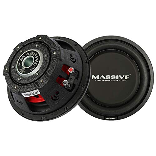Massive Audio UFO10, 10 Inch Shallow Subwoofer High Powered 600 Watt