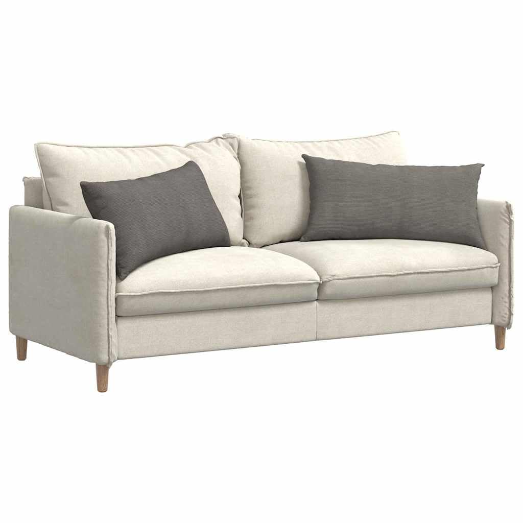 Set di 2 cuscini da divano, 80 x 40 cm, in morbido tessuto a coste, sfoderabile, imbottitura in poliestere, per divano, sedia, soggiorno, camera da letto