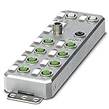 PHOENIX CONTACT AXL E ETH DI8 DO8 M12 6M Dezentrales I/O-Gerät, 8 Eingänge, 24V DC, 714.400g Gewicht