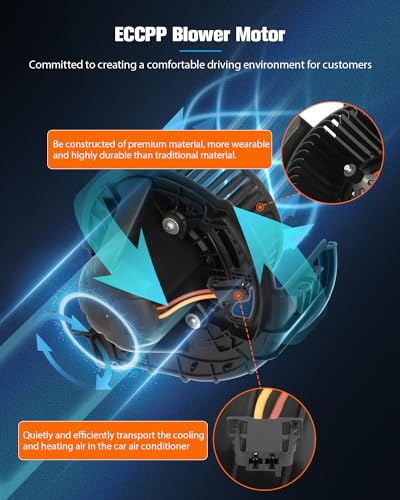 Image of ECCPP Blower Motor Fit for BMW X5 2007-2013 /2008-2014 X6 xDrive35i /ActiveHybrid /xDrive48i /xDrive30i /xDrive35i /xDrive50i /4.8i /3.0si X6 X5 M Sport Utility 3.0L 4.4L 4.8L AC Blower Motor 700292 HVAC