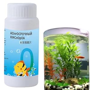 100g Fish Tank Oxy-gen Tablets,Fish Tank Water Treatment,Aquarium Oxy-gen Tablets for Fish Tank,Oxy-genation Particles,Fish Tank Water Cleaner Tablets,Long-term Multi-Purpose Oxy-genation Tool