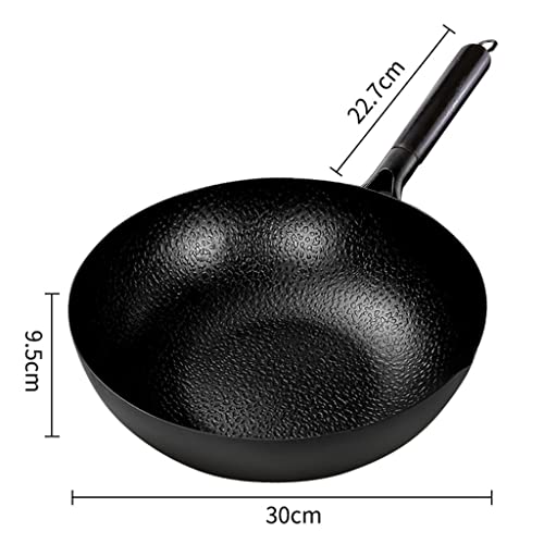 Wok hierro fundido 30 cm para cocina eléctrica e inducción miniatura 6