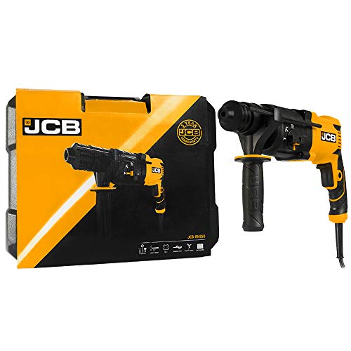JCB Bohrhammer RH850 (850W, Schlagenergie 3,5 Joule, SDS-plus, Bohren, Hammerbohren, Schlagbohren, Meißeln, Koffer… – Bild 4