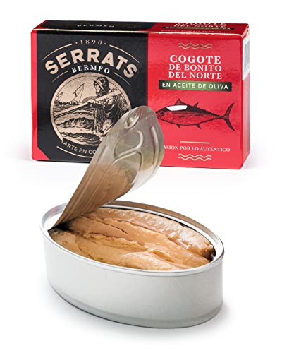 12 Unidades - SERRATS - Cogote de Bonito del Norte en aceite de oliva 115g
