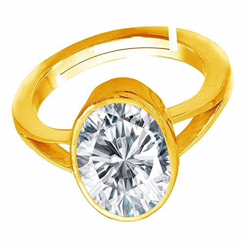 Natural Zircon Stone Rashi Ratna Ashtadhatu Adjustable Ring