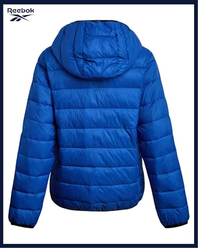 Image of Reebok Boys Winter Coat - Lightweight Insulated Puffer Jacket - Wind & Water Resistant Quilted Hooded Winter Jacket for Boys