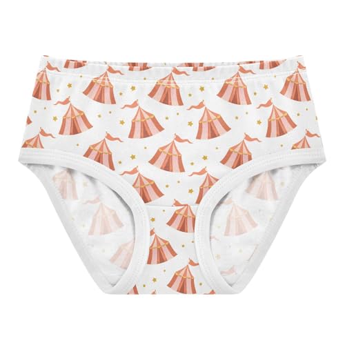 Girls' Underwear Circus Tents Cotton Stretch Comfort Toddler Panties