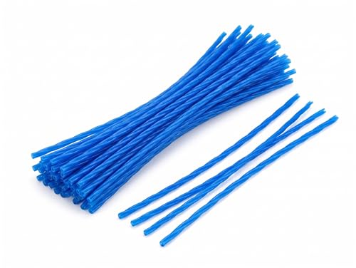 BIUVWVZ .175-Inch Heavy Duty Twisted Trimmer Line 25-Inch Pre-Cut Professional Grade String Compatible with DR Power Equipment Replacement for 382371-24 Pack Blue