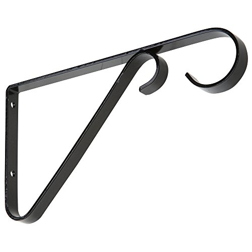 National Hardware N274-514 V2653 Plant Brackets in Black, 6"