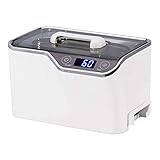 ● CONCEPTION EXCELLENT: Le bouton règle automatiquement la minuterie.Il suffit d'allumer le voyant lumineux marche / arrêt.Ce nettoyant sonique émet un petit clic quand il travaille, et arrête à tout moment en appuyant sur le bouton de fermeture.Seulement besoin de se laver avec de l'eau du robinet