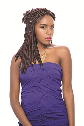Janet Collection Synthetic Hair Crochet Braids 2X Havana Mambo Faux Locs 14 (1B) #TOP2