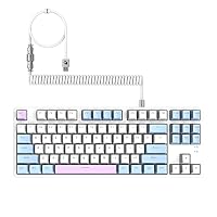 MAMBASNAKE AK873 DIY Mechanical Keyboard, Spiral Cable, 22 Keys