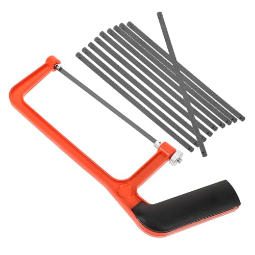 HONMEET Kleiner Holzbügelsäge mit Dickem Sägeblatt Leichte Handsäge für Holz und Metallbearbeitung â€¦ – Miniatur