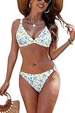 STOFF: Das Bikini-Set ist aus hochwertigem, schnelltrocknendem, hautfreundlichem und atmungsaktivem Stoff gefertigt, der für lang anhaltenden Komfort und trockenes Vergnügen sorgt.