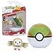 Pokemon Clip and Go Pokeball & Pokemon Figur Rowlet Bauz – 5-8 cm Pokémon Figur - Neueste Welle 2022 - Offiziell Lizenziert Pokemon Spielzeug