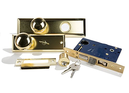 Guard Security Gotham Heavy Duty Mortise Attached Lockset (Left Hand, Polished Brass) - Thumbnail 2