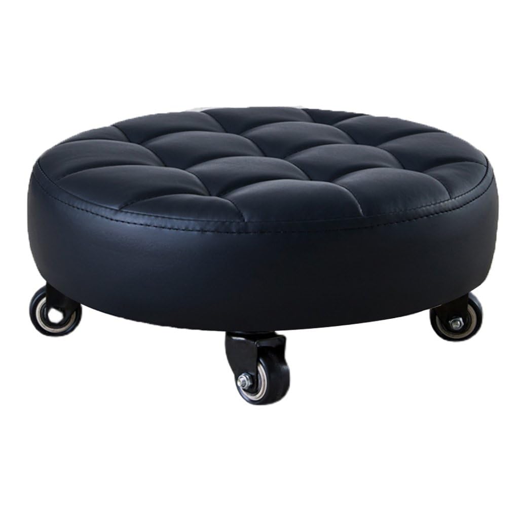 Tabouret à roulettes bas de garage et chaise de mécanicien pivotante
