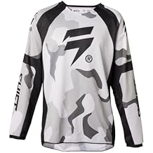Shift MX by Fox Racing Youth White Label Dirt Bike MX Motocross Offroad & ATV Jerseys - Posn White Camo, YL