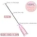 100 Pack 18 Gauge 1.5 Inch Sterile Disposable Lab Supplies, Scientific and Industrial Dispensing Needle Accessories