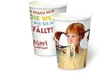 Pippi (Film) Pappbecher: 8 Stück - Astrid Lindgren