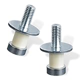 DACIRTY 2 PCS Door Lock Striker, Standard Threaded Stainless Steel Automotive Door Lock Bolt, Modified Replacement Auto Parts, Fits Most Cars Trucks SUVs (Silver)