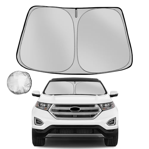 Fonowka Windshield Sun Shade for 2015-2024 Ford Edge Foldable Sun Sunshade for Car Front Window...