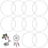 metallringe basteln 【Romantisches Silber】Der zeitlose, runde aus Metall besticht durch seine schlichte. Diese vielseitigen Metallringe eignen sich perfekt zur Herstellung anspruchsvoller Spitzenringe und fügen sich harmonisch in jede schöne Dekoration für Zuhause, das Büro oder festliche Hochzeitsarrangements ein