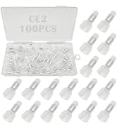 Tugermoola 100PCS Nylon Closed End Crimp Terminal 16-14AWG Wire End Caps Electrical Car Audio Wir...