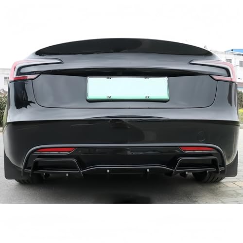 Diffuseur arrière pour Tesla Model 3 Highland finition gloss black élégante