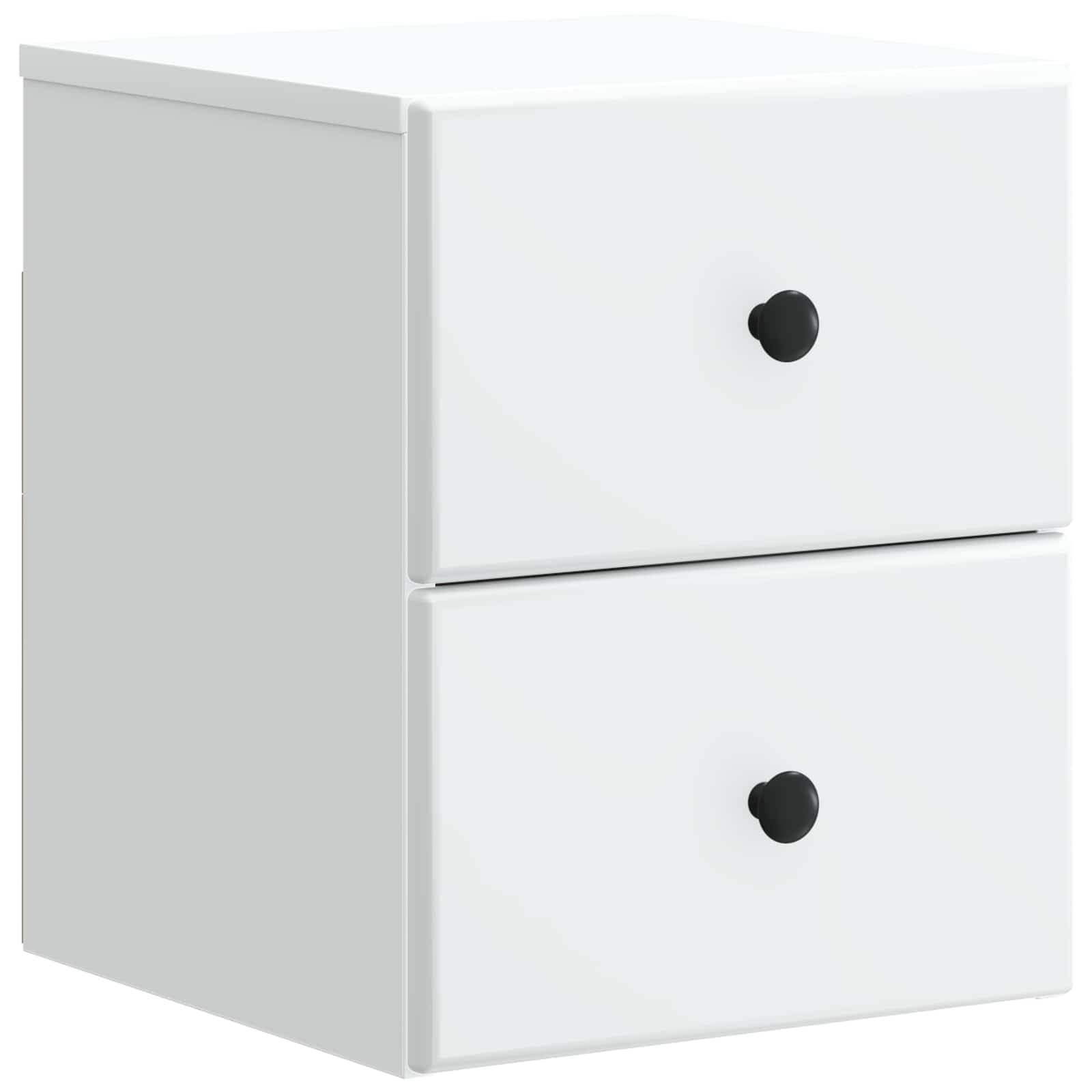 Mueble de noche blanco 34,5 x 33 x 40 cm con 2 cajones